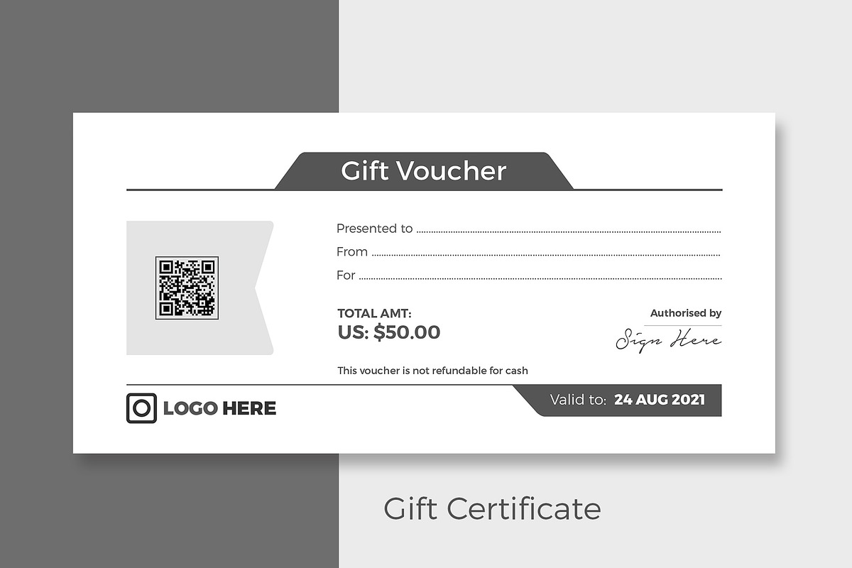 Gift Certificate, a Stationery Template by Rongmistiry (Photo 1 of 4)