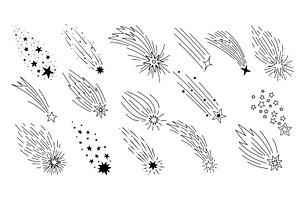 Doodle Shooting Stars, Fireworks