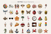 Summer Patchwork Sublimation, a Seasonal Illustration by Artnoy (Thumbnail 2 of 18)