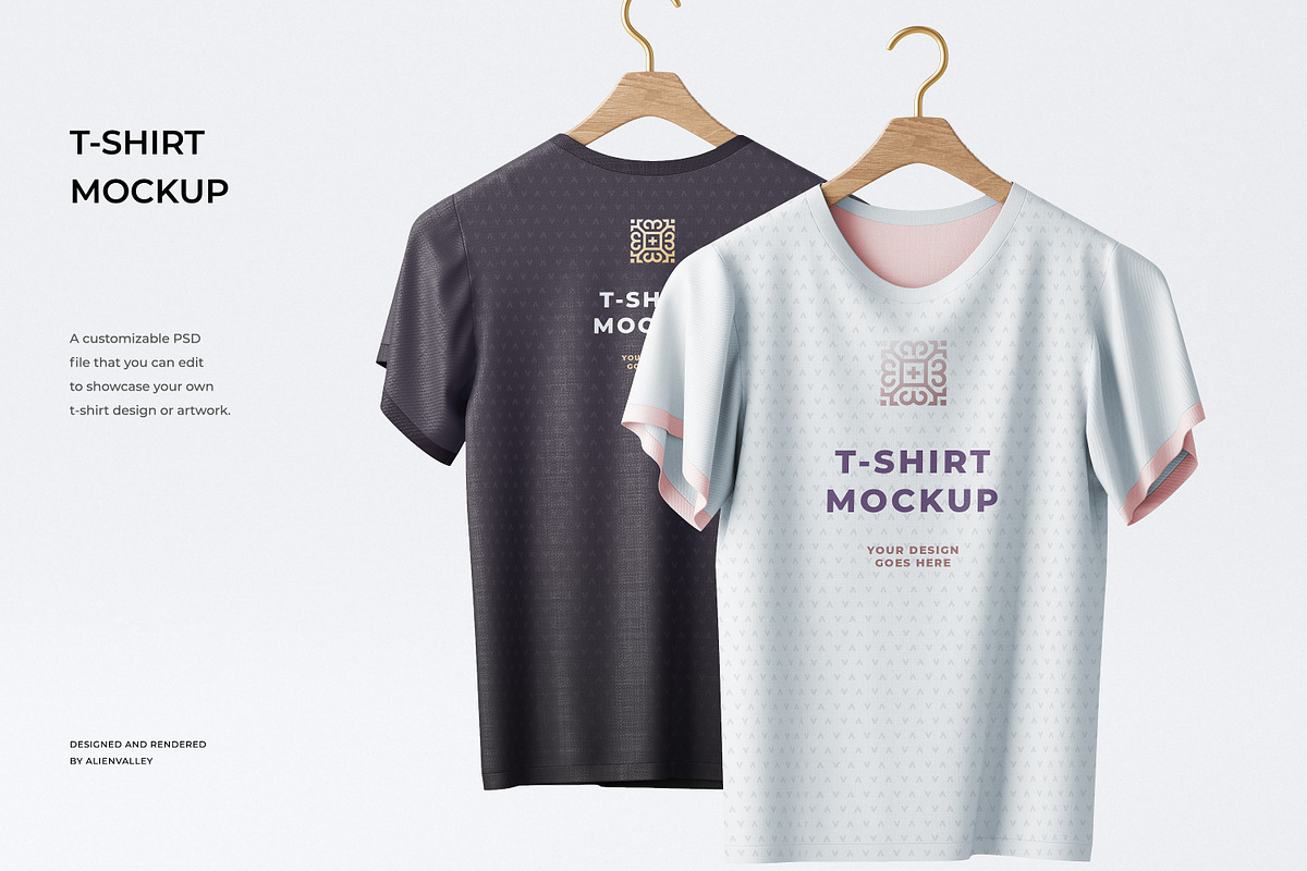 T-Shirt Mockup, a Shirt Mockup by AlienValley (Photo 1 of 9)