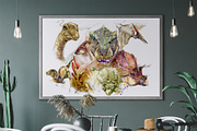 Watercolor Dinosaur Collection, an Animal Illustration by FineArt (Thumbnail 17 of 19)