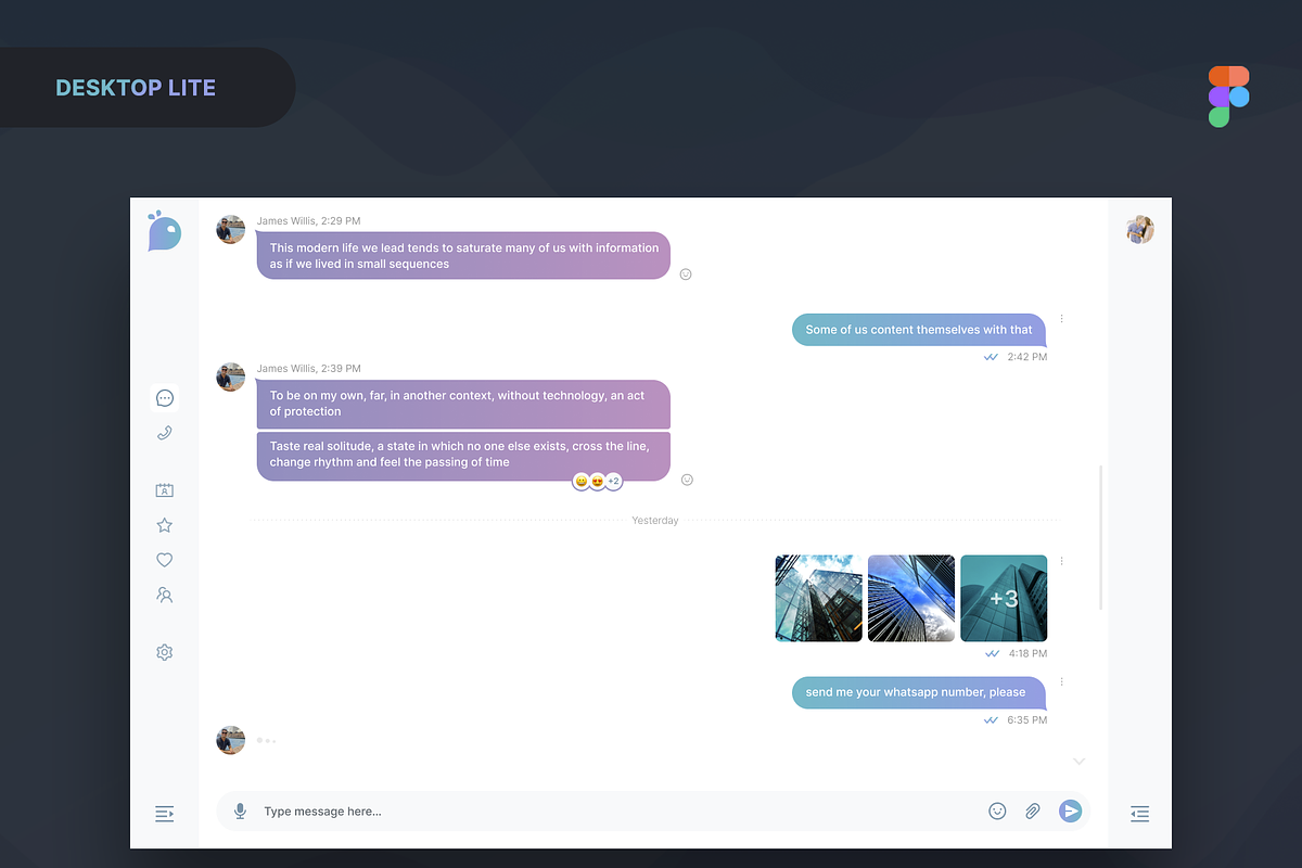 Uny Chat v1.0 - Figma Template, an App Template by emagweb (Photo 12 of 39)