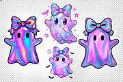 Cute Halloween Ghost Sublimation PNG, an Illustration by Artonix (Thumbnail 2 of 3)