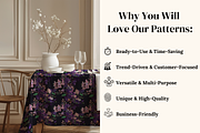 Gilded Petal Jeweled Florals, a Pattern Graphic by Ninterints (Thumbnail 4 of 17)