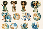 ADAM AND EVE CREATION CLIPART PACK, a Person Illustration by Daring Digies (Thumbnail 6 of 10)