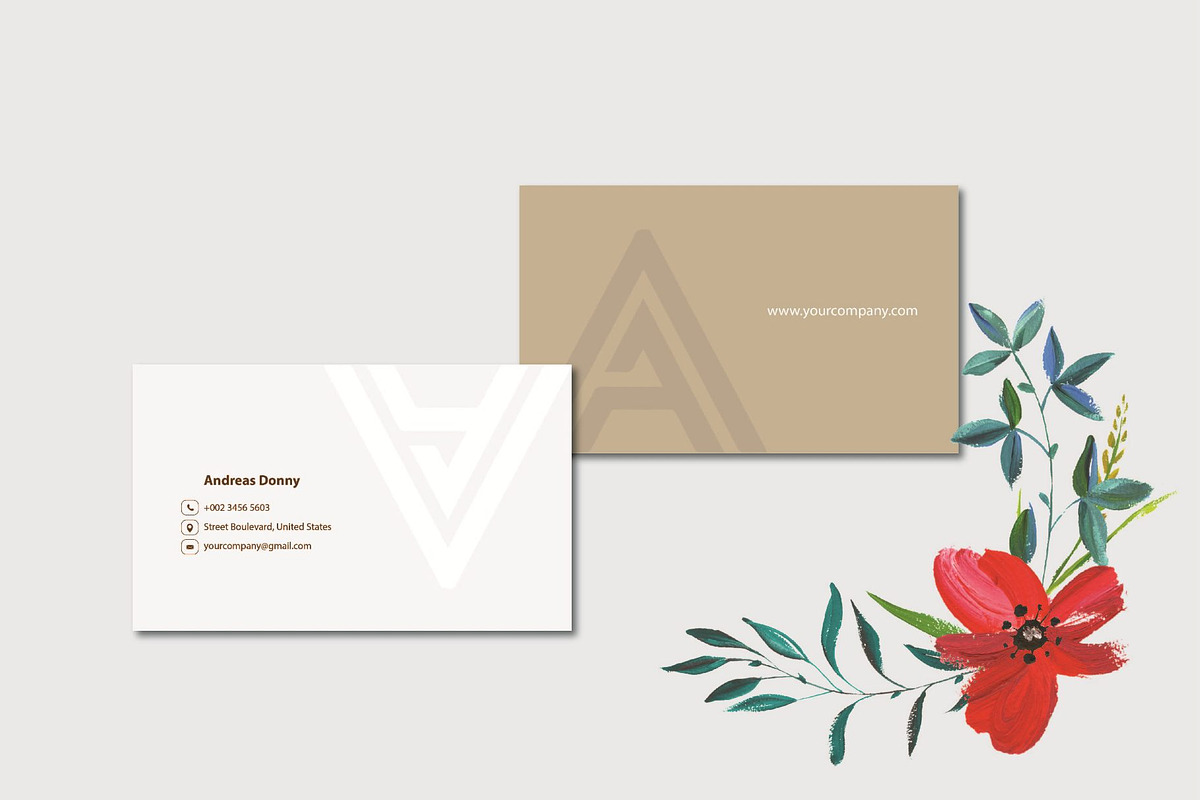Business Card minimalist, a Business Card Template by dulchaer29