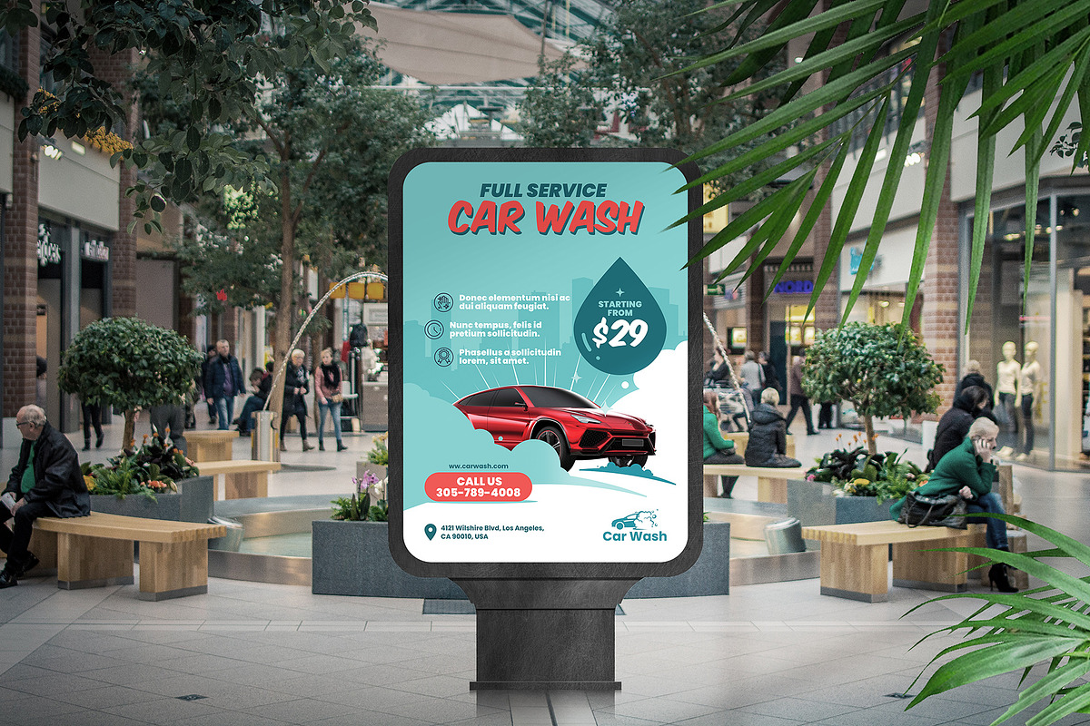 Car Wash Poster Template, a Flyer Template by floringheorghe (Photo 2 of 2)