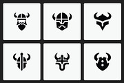 Minimalist Viking Warrior Icons, a Branding & Logo Template by Vectorium Studio (Thumbnail 2 of 2)