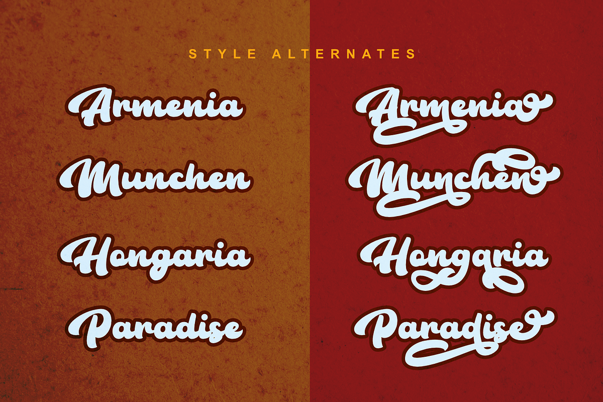The Bambank Script, a Script Font by Dumadistyle (Photo 3 of 8)