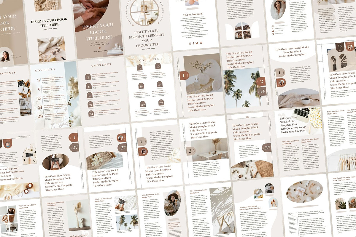 eBook PDF Templates Canva Shadow, a Magazine Template by Keikoya (Photo 8 of 18)