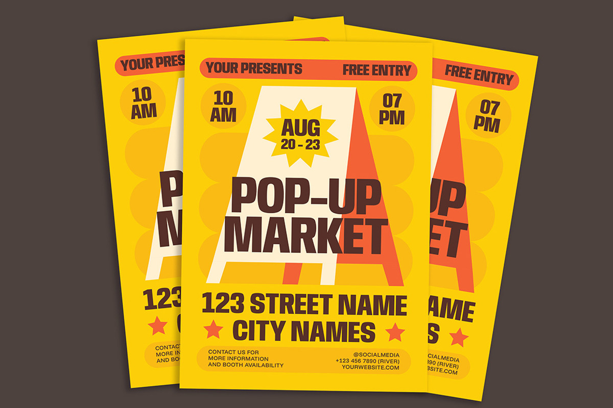 Pop Up Market Flyer preview 2