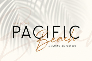 Pacific Beach Font Duo, a Script Font by Salt & Pepper Designs