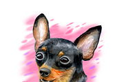 Watercolor Dogs Mega Big Bundle, an Illustration by Dneprstock (Thumbnail 54 of 60)