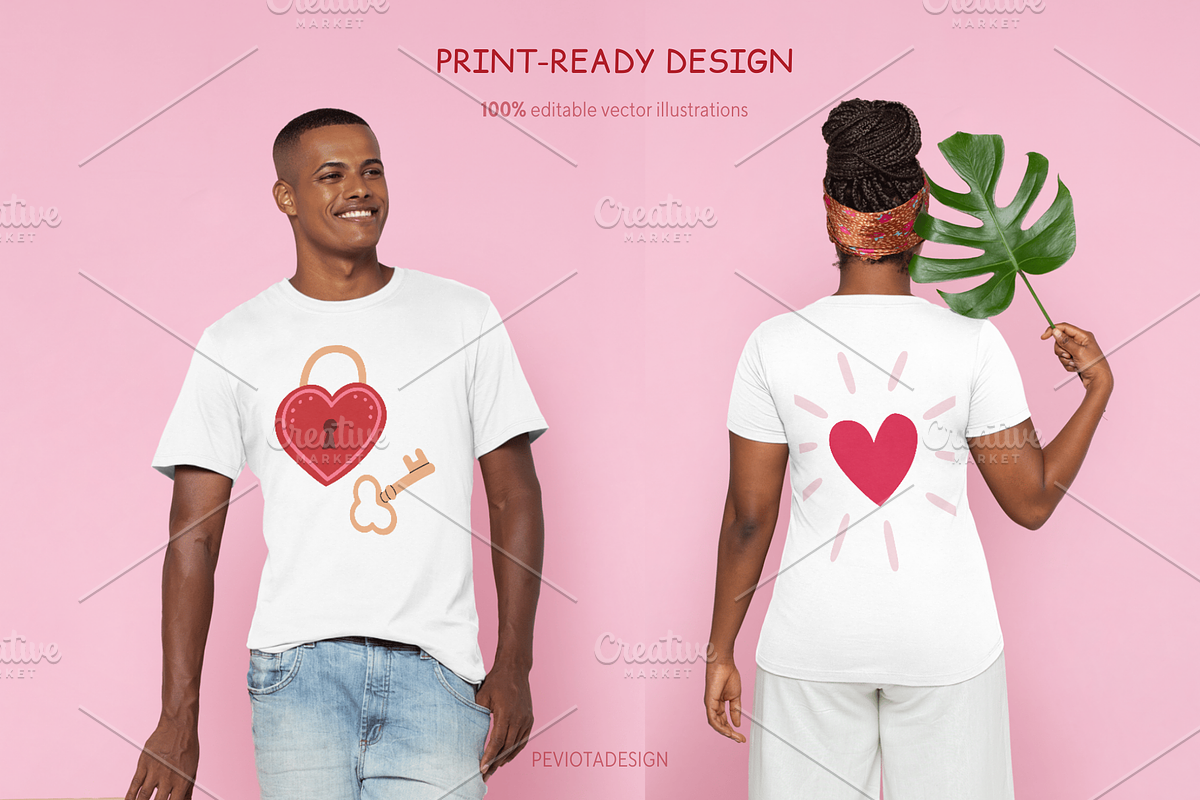 Valentines Day vector illustrations, a Seasonal Illustration by Peviotadesign (Photo 12 of 14)