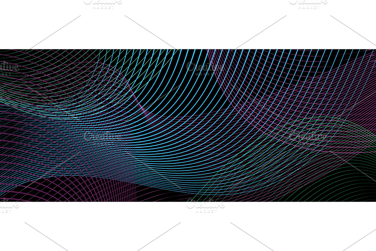 Dark horizontal background with neon, a Texture Illustration by Nenahliadava Design