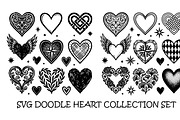 Hand drawn heart collection svg, an Object Graphic by SketchArtStudio (Thumbnail 1 of 3)