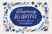 Blooming Delightful Font Duo, a Font by Nicky Laatz (Thumbnail 1 of 22)