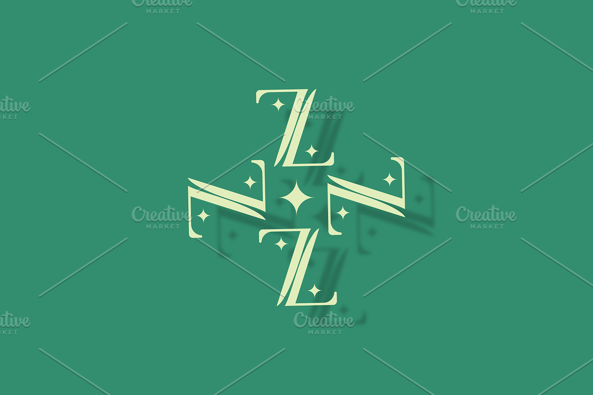 Z letter logo with sparkle design, a Branding & Logo Template by Salman Shop (Photo 2 of 4)