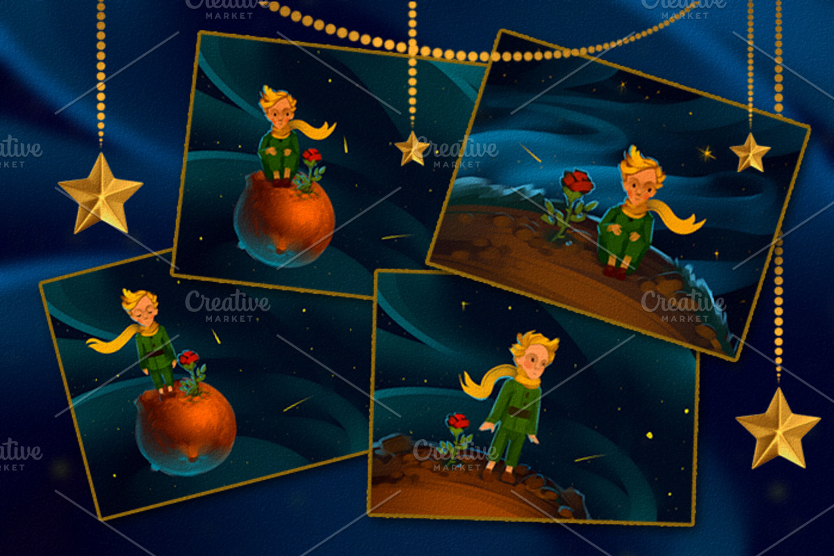 The Little Prince Set, an Animal Illustration by Ira Cvetnaya (Photo 5 of 7)