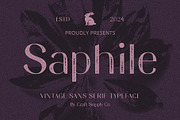 Saphile Vintage, a Sans Serif Font by Craft Supply Co. (Thumbnail 1 of 8)