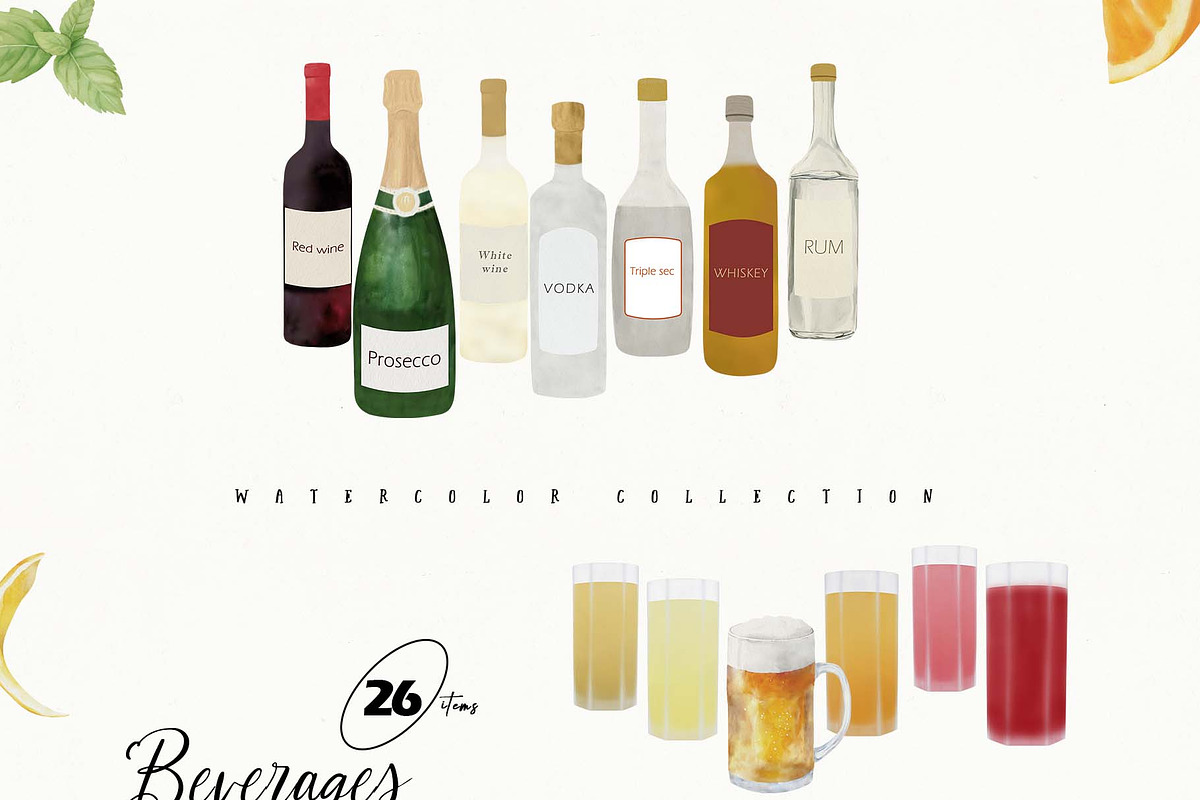 Holiday Cocktails Recipe Card Set, a Food Illustration by Sunshine Art (Photo 8 of 12)