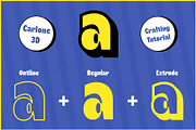Carlone 3D, a Sans Serif Font by Craft Supply Co. (Thumbnail 2 of 8)