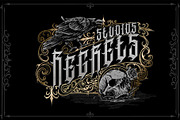 Sauronking + Decorative bonus, a Blackletter Font by dansdesign (Thumbnail 5 of 7)