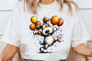 Whimsical Dog Birthday Clipart, an Animal Illustration by designcity5 (Thumbnail 4 of 5)