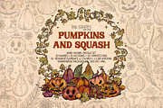 Pumpkins and Squash, a Seasonal Illustration by Ink Stories (Thumbnail 1 of 20)