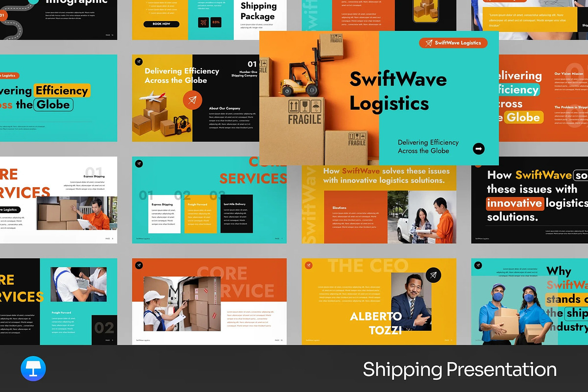 Shipping Delivery Keynote, a Presentation Template by Fit-tee (Photo 1 of 2)