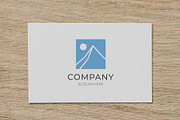 Modern minimalist mountain logo, a Branding & Logo Template by Medianeka (Thumbnail 2 of 3)
