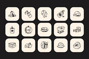 Sleep Doodle Icon Set, an Outline Icon by Vectors Market (Thumbnail 5 of 8)
