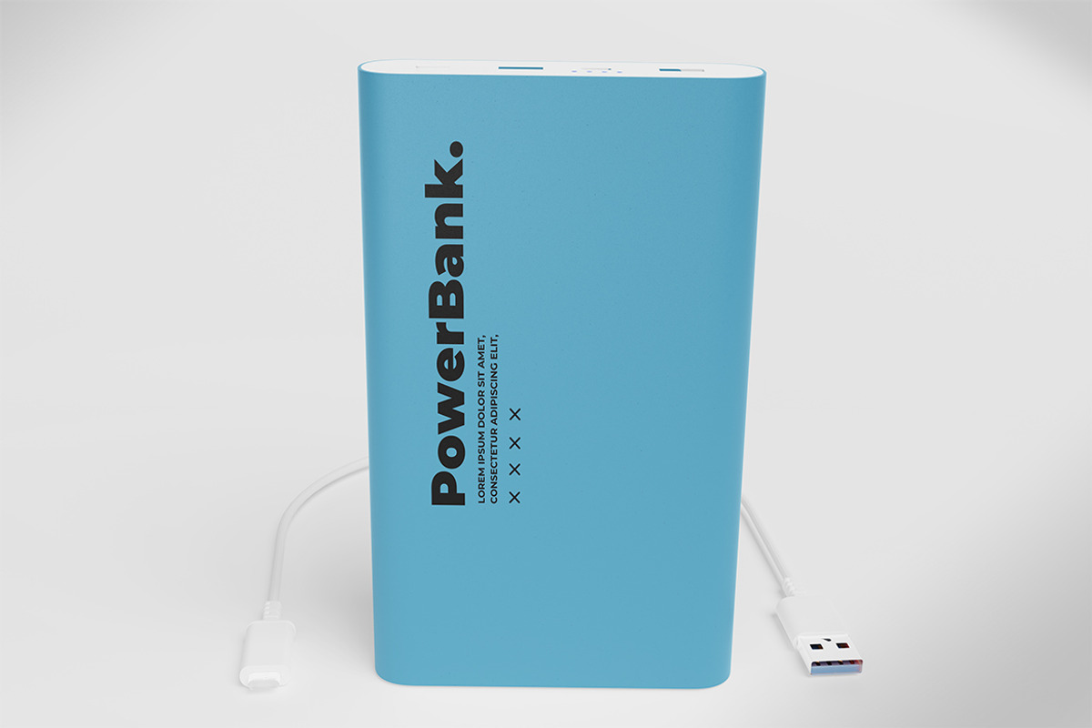 Powerbank Mockup, a Device Mockup by xavier_studio (Photo 4 of 5)