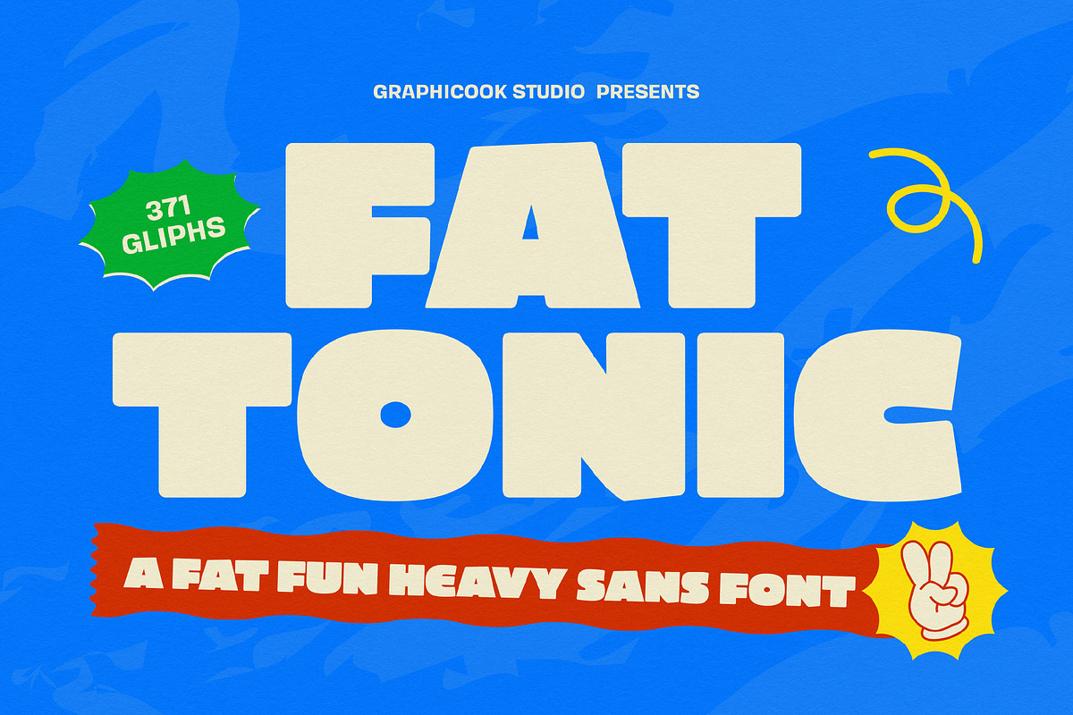 Fattonic, a Sans Serif Font by graphicook (Photo 1 of 10)