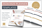 Planner Templates | Canva Vintage, a Stationery Template by Lady Boss Studio (Thumbnail 1 of 8)