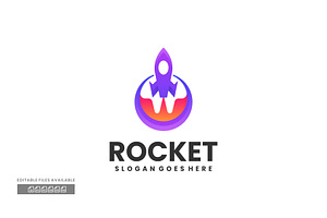 Rocket Gradient Colorful Logo, a Branding & Logo Template by ivan_artnivora