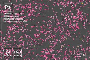 Gender Reveal Confetti Overlay