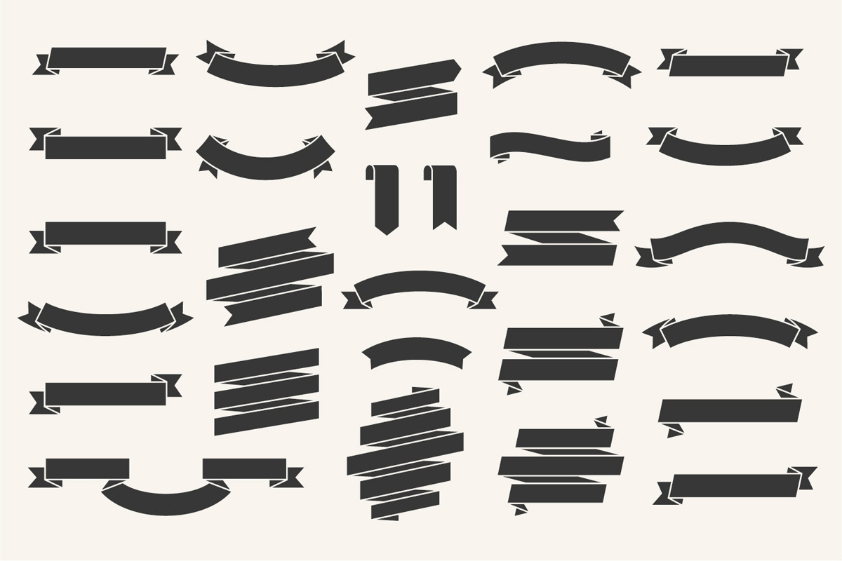 Vector Ribbon Banners Big Set, an Object Graphic by Digiselector Design Goods (Photo 3 of 6)