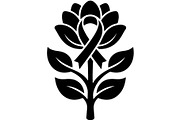 CancerRibbon Floral Beer Mug, an Object Graphic by Gfx_Store (Thumbnail 9 of 16)