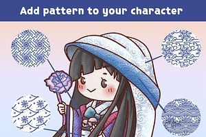 20 Japanese Pattern Winter Brushes