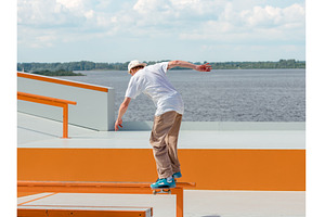 Young man doing jump trick on, a Sports & Recreation Photo by Fascinadora