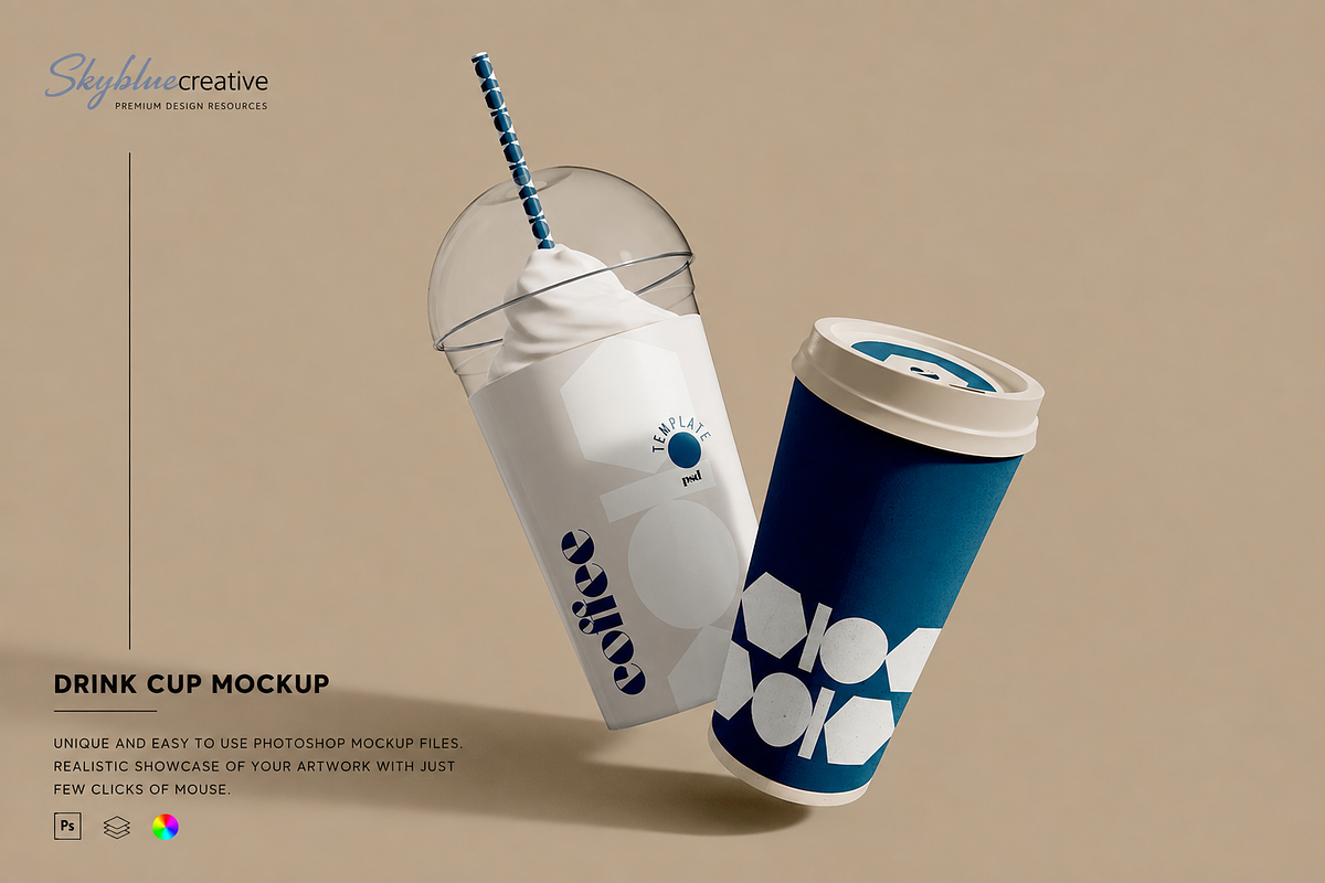 Coffee Cup Mockup, a Cups & Container Mockup by skybluecreative (Photo 1 of 2)