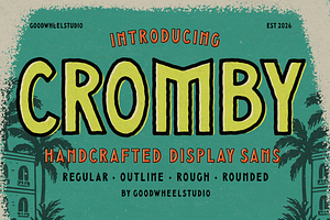 Cromby | Handwriten Typeface, a Handwritten Font by Goodwheel Studio