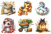Horses Stables Clipart, an Illustration by Pixels.Craft (Thumbnail 2 of 10)