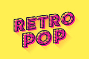 Colorful Vintage Pop Font, an Object Graphic by Black White Mouse Design (Thumbnail 3 of 3)