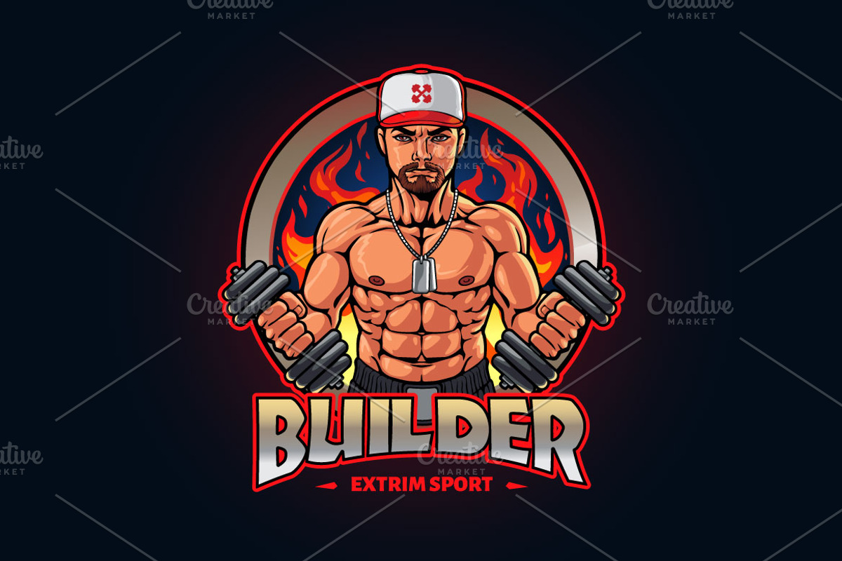 Fitness And Gym Logo, a Branding & Logo Template by Kongstones_std (Photo 2 of 6)