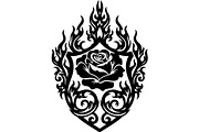 Flaming Rose Floral Ornament Vector, a Decorative Illustration by Designer_Momina (Thumbnail 21 of 21)