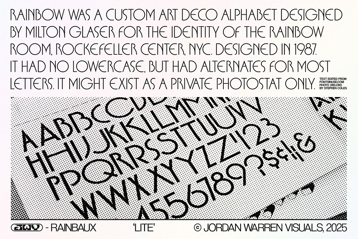 JWV - RAINBAUX, a Sans Serif Font by Jordan Warren Visuals (Photo 6 of 13)