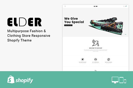 Elder Clothing Store Shopify Theme, a Shopify Template by ThemeTidy Shopify Agency