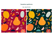 Fresh seamless patterns + posters, a Decorative Illustration by MoleskoStudio (Thumbnail 18 of 21)